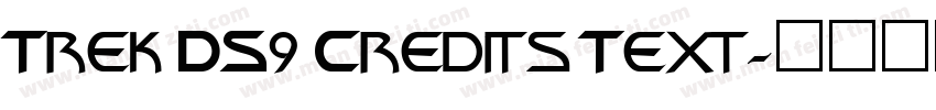 Trek DS9 Credits Text字体转换